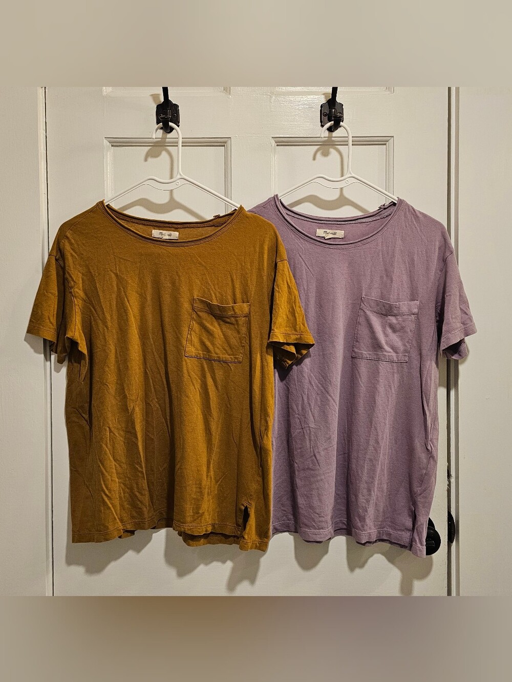 Madewell Women's 100% Cotton Tees XS Loose Fit Pocket Tee Shirt